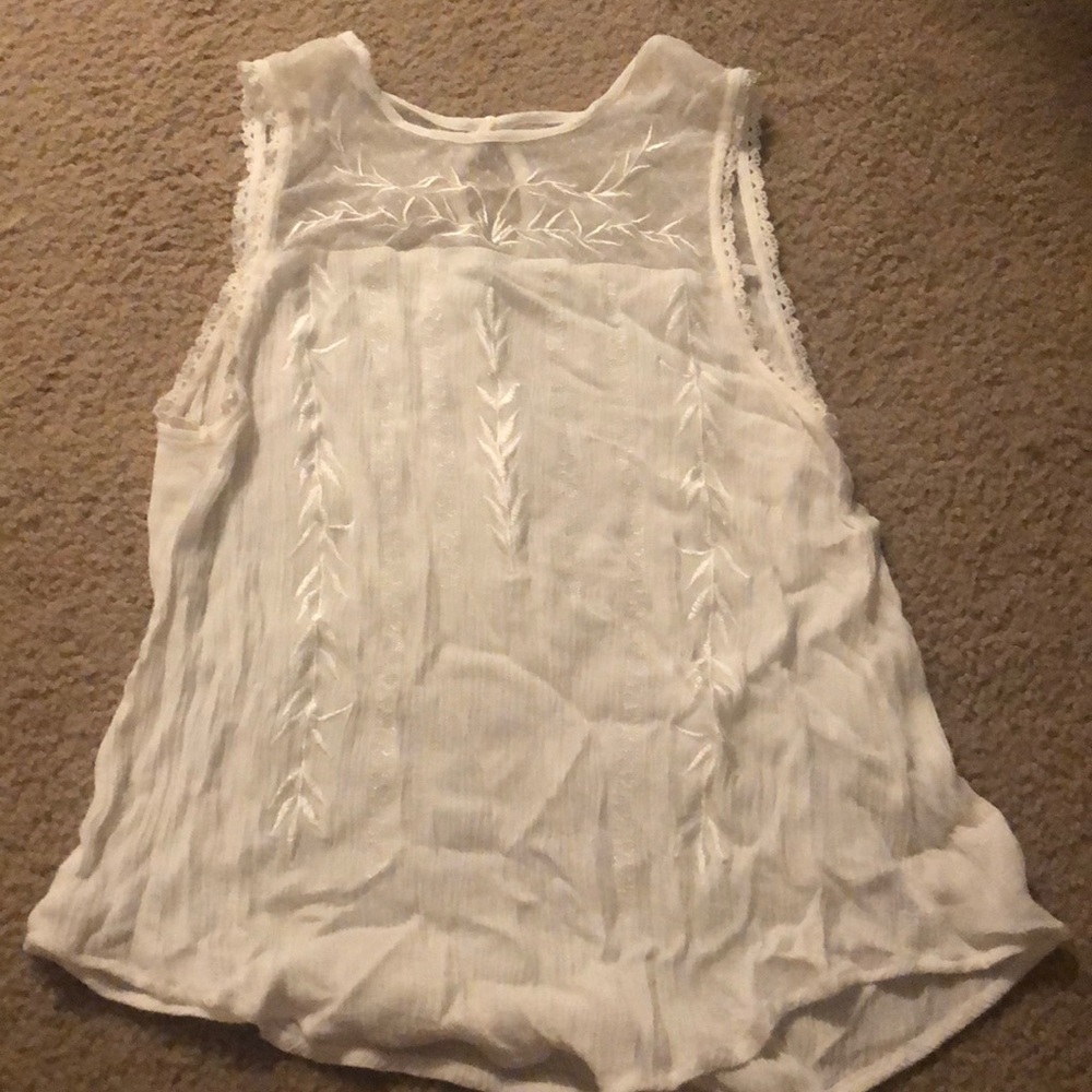 Charlotte Russe white dressy top